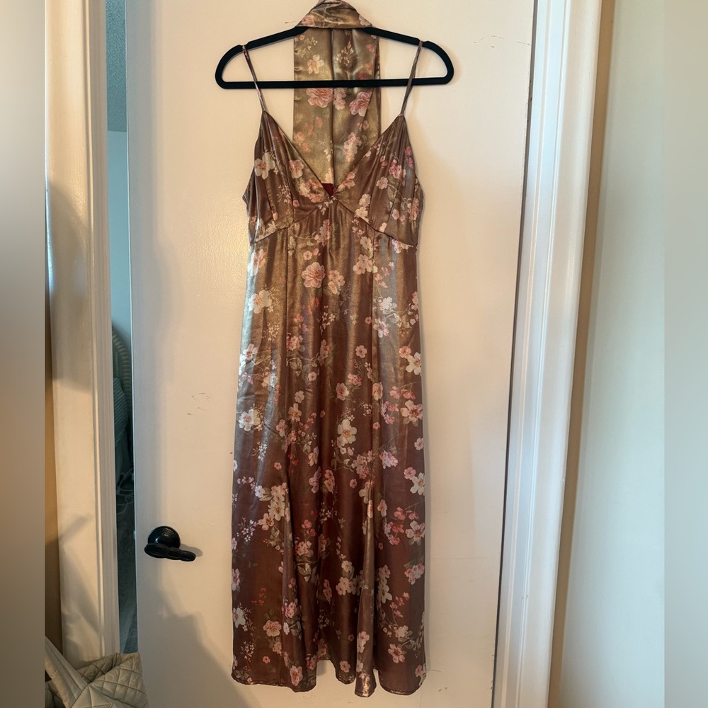 WAYF Cherry Blossom MIDI Dress